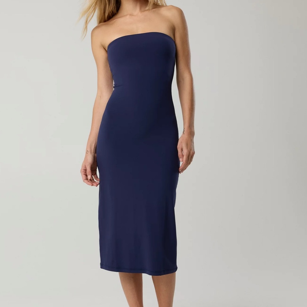 American Eagle Outfitters Strapless Midnight Blue Dress